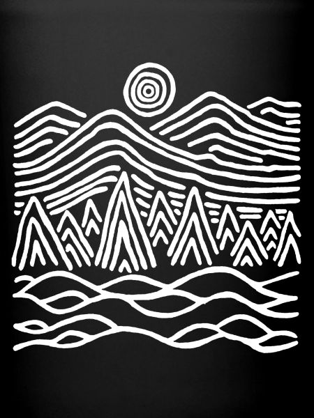 Paysage blanc étrange