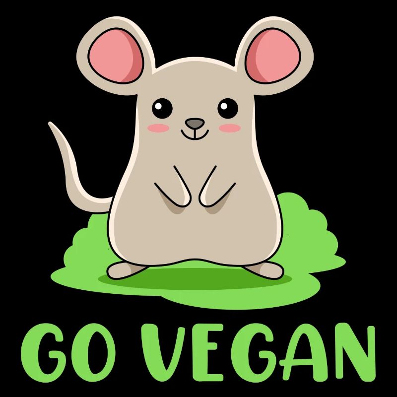 Mouse design for proud vegans