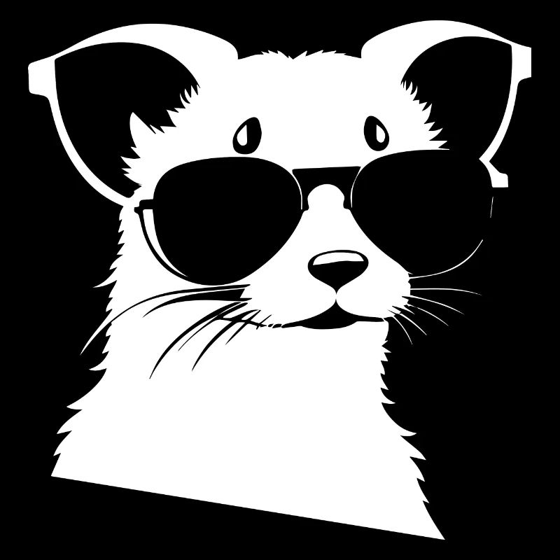 Ferret Wearing Sunglasses Cool Ferrets