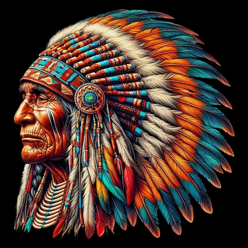 Peau rouge amérindienne américaine