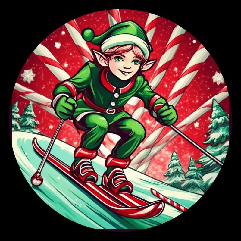 Ski des elfes de Noël