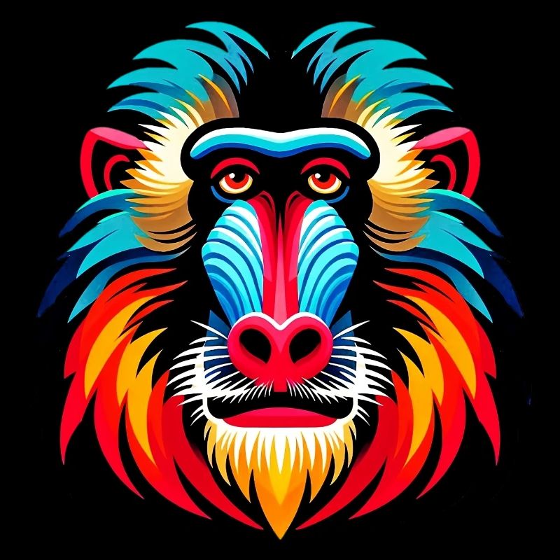 Mandrill monkey