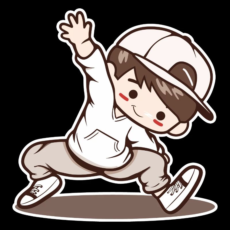 Kleiner Breakdancing Junge