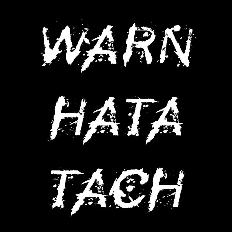 WARN HATA TACH Geschenk Idee Montag