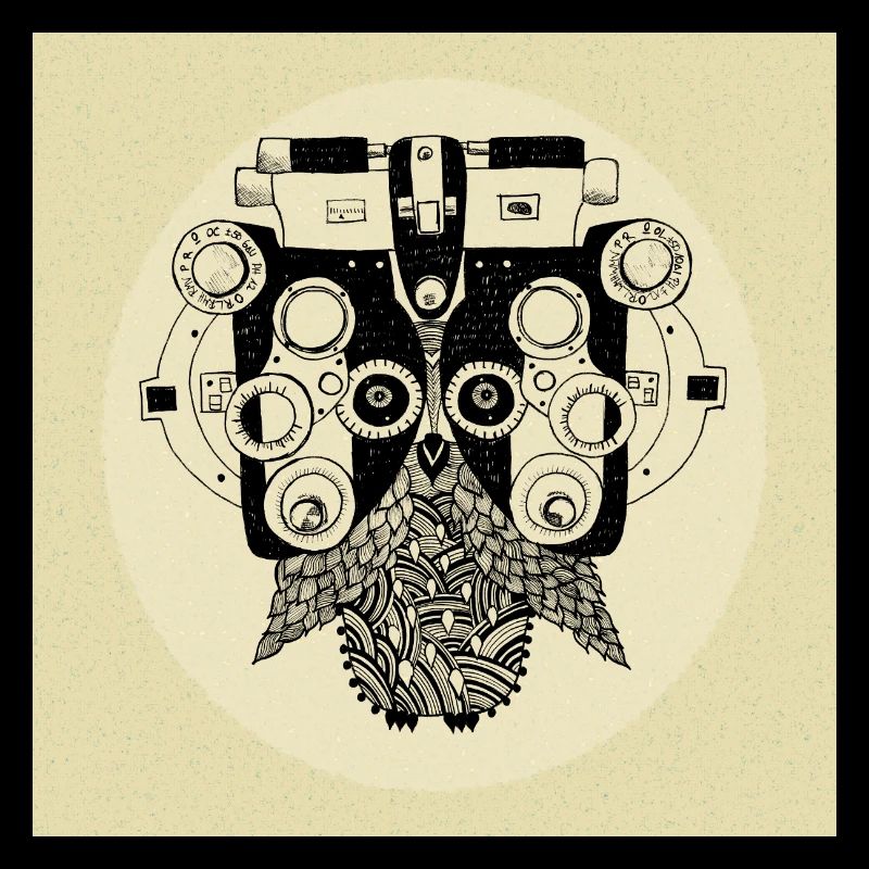 Phoropter Eule Poster
