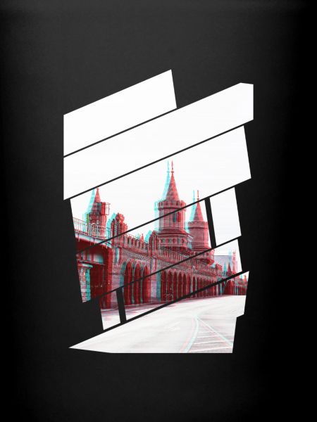 Berlin Oberbaumbrücke Glitch