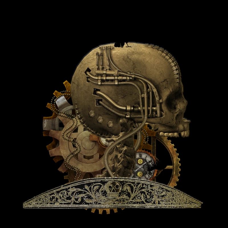Stunning gruesome technical skull
