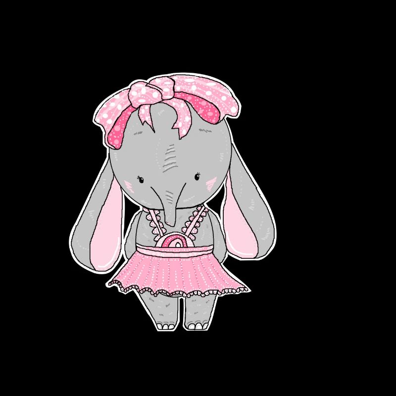 Elefant, süß, Comic