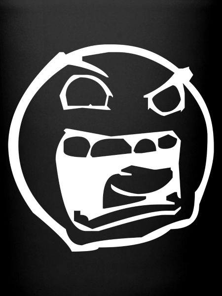 Smiley Sauer weiß