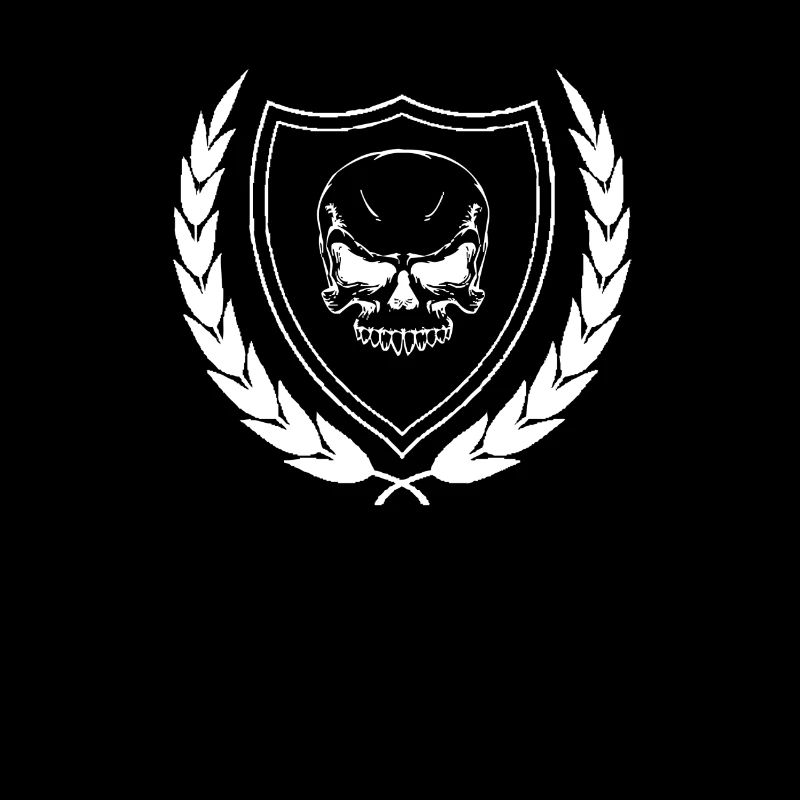 Crâne en blason