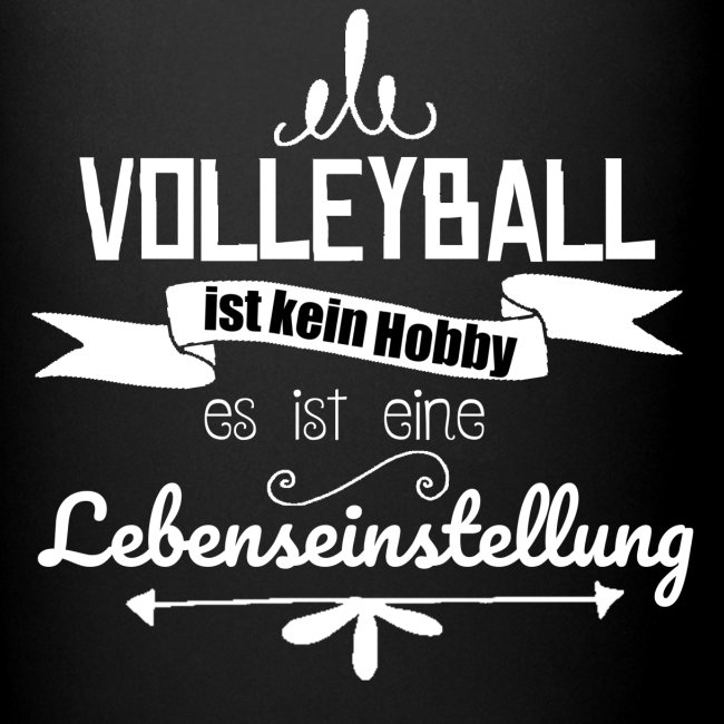 Volleyball Spruch Witzig Geschenk Sport Team Tasse Einfarbig Quickshirt
