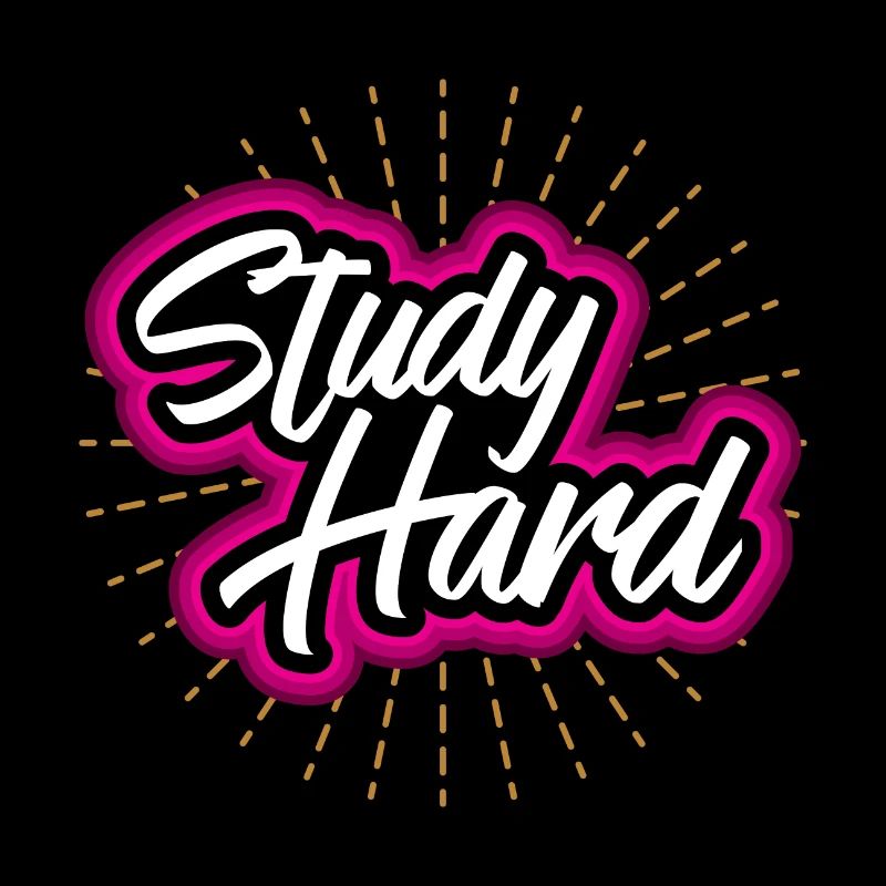Study hard - student geschenkidee