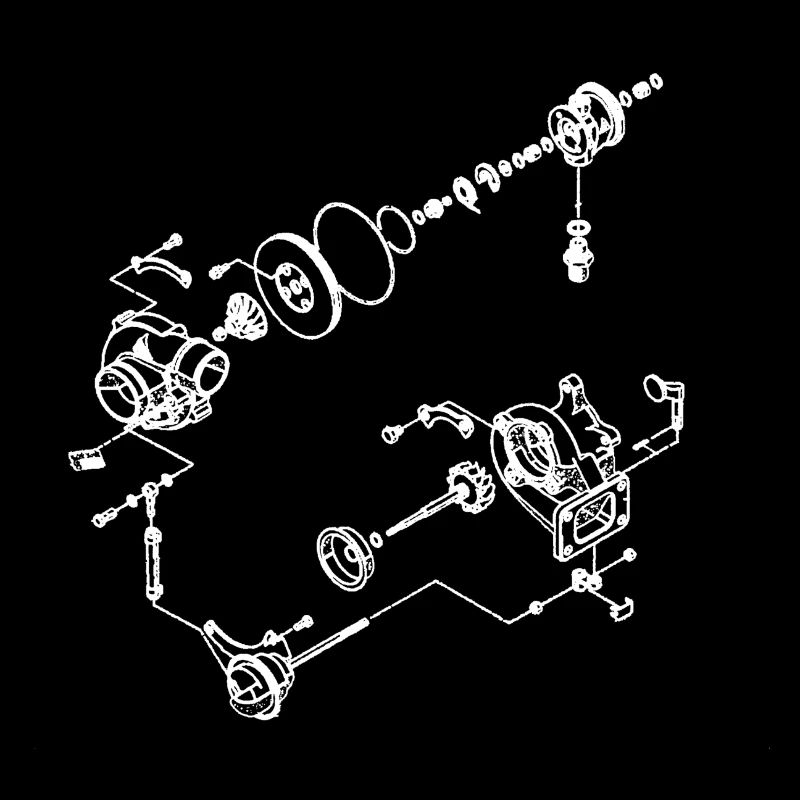 Booster la construction de dessin d'explosion de turbocompresseur