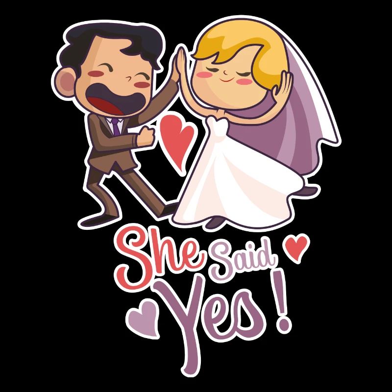 Sie hat ja gesagt Paar Comic