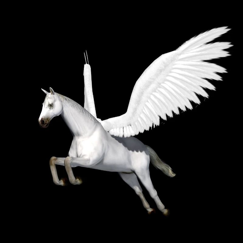 Pegasus, Pferd, Fliegendes Pferd, Pferd mit Flügel