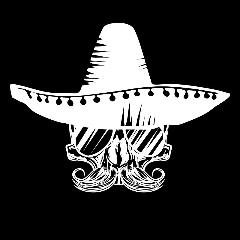 skelett sombrero hut mexiko