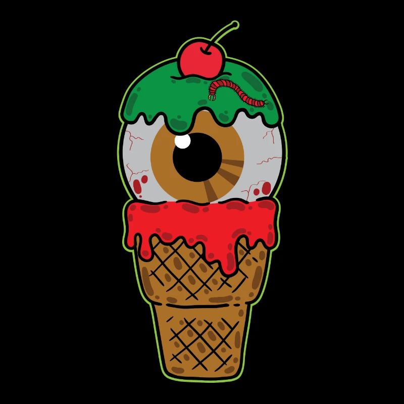 Zombie Eis mit grünem Schleim