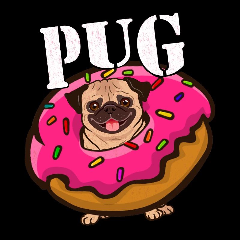 Pug Mops Donut