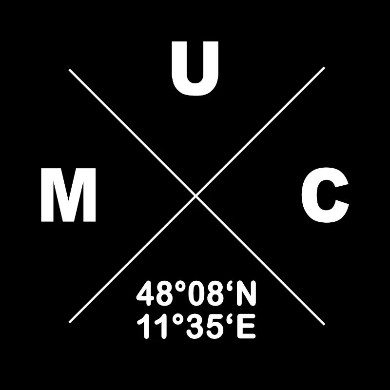 Stylish Munich shirt coordinates MUC gift