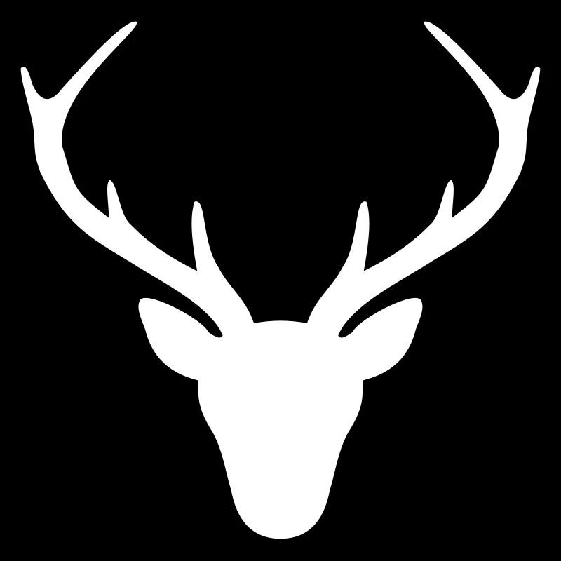 Hirsch Geweih Silhouette Jagd Jger Geschenk