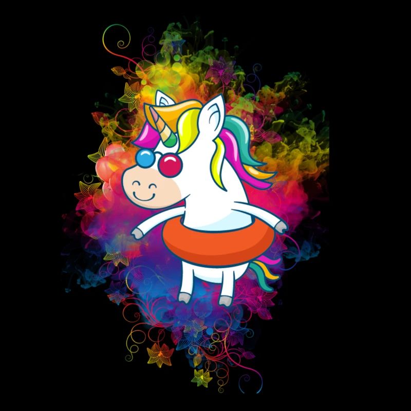 Süßes Urlaubs Einhorn Bunt Geschenk Geschenkidee