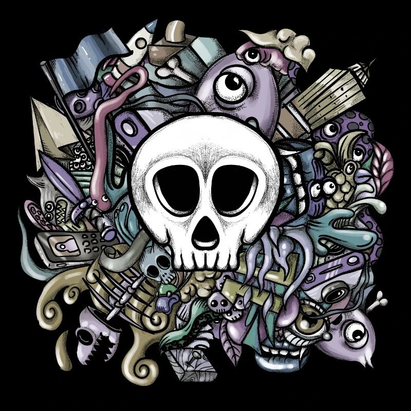 Doodle Schädel