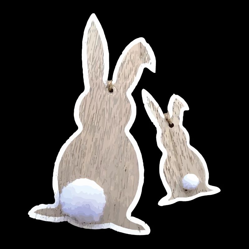 Easter bunnies from behind