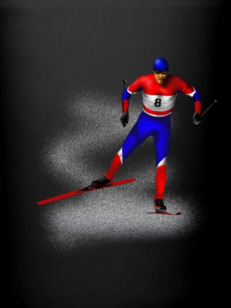 skiing