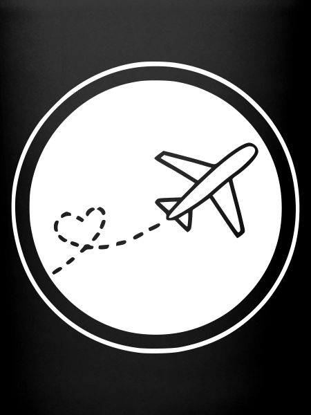 Avion vole coeur
