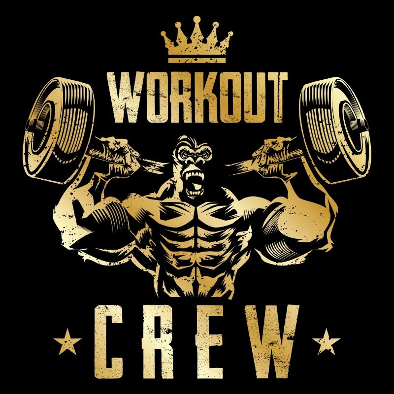 gorilla workout crew gold