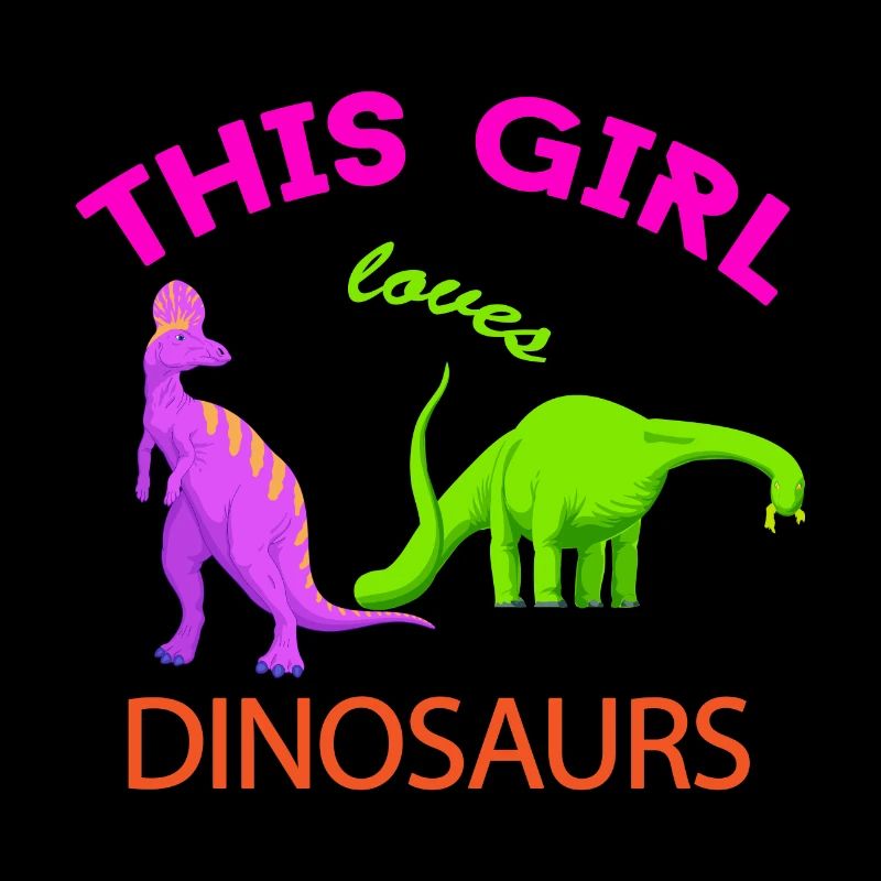 Dieses Mädchen liebt Dinosaurier