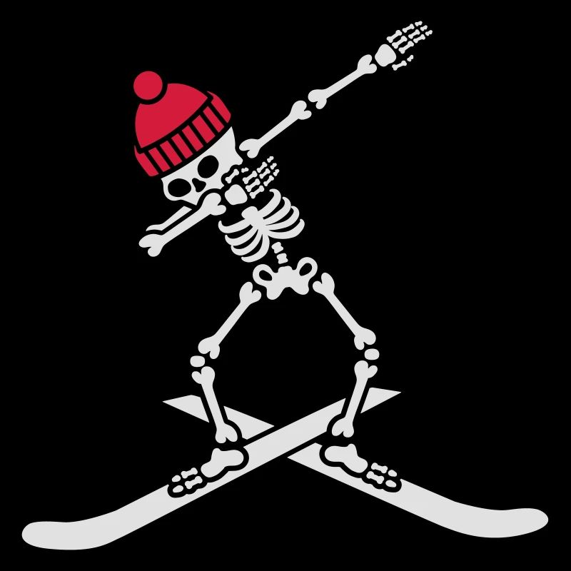 Dab dabbing skeleton ski skiing