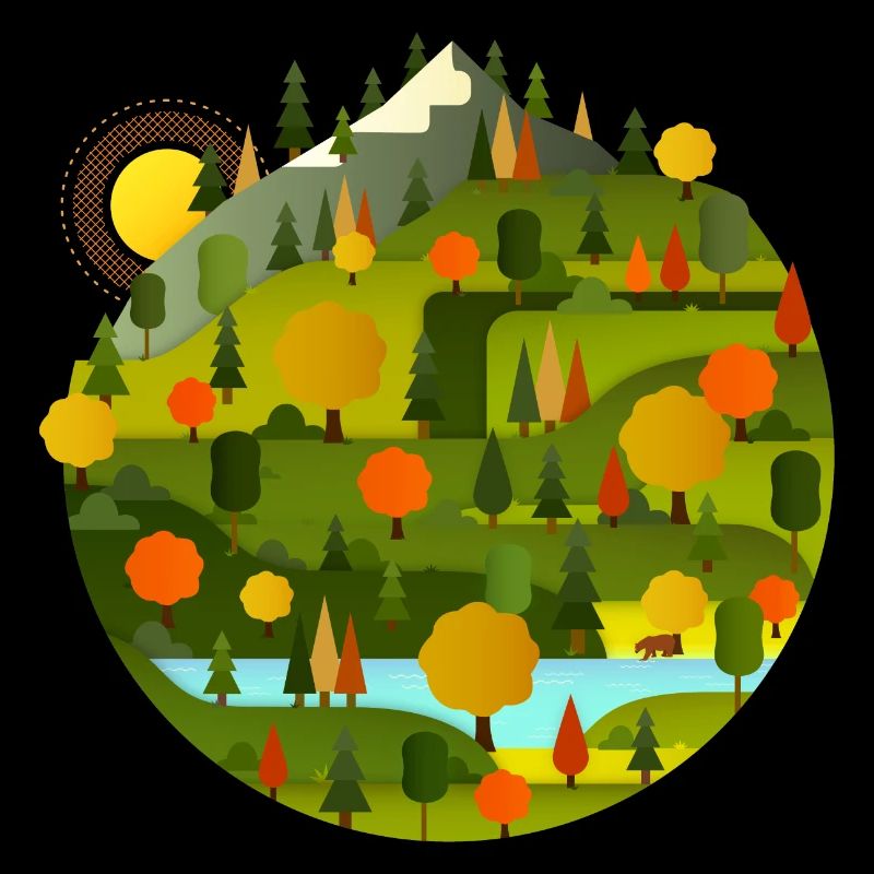 Planète verte (paysage)