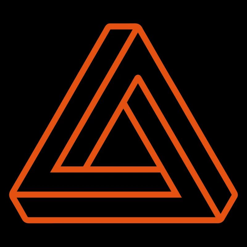 illusion d'optique - triangle Escher