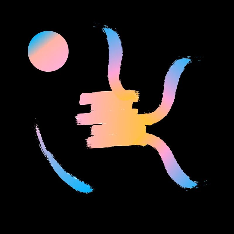 Soleil couchant sur symbole chinois