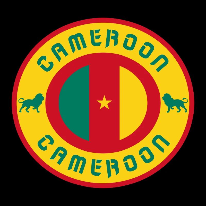 Kamerun Vintage Kreis / Geschenkidee