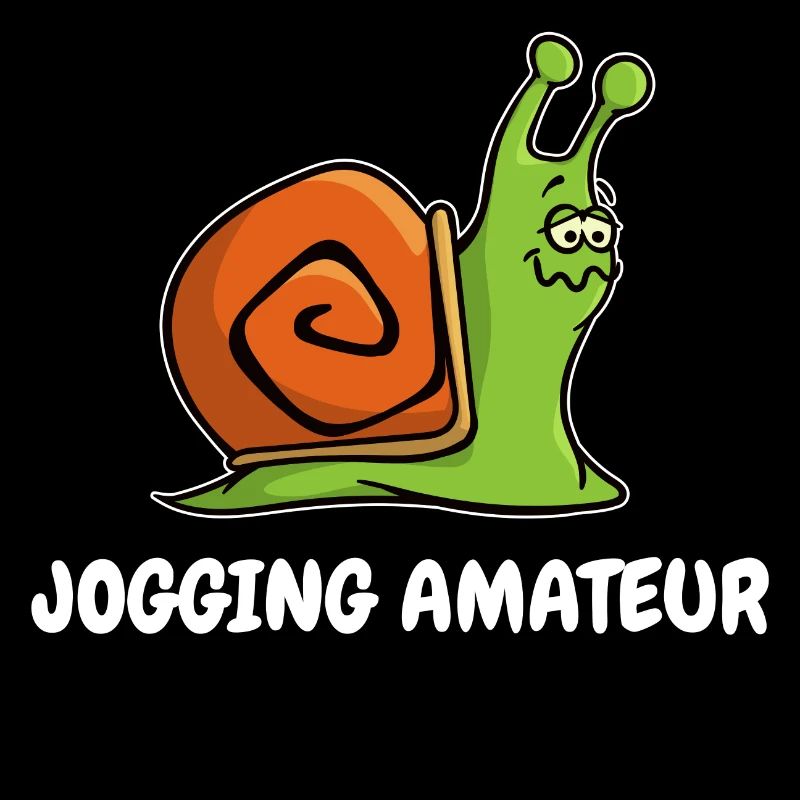 Coureurs de vitesse d’escargot course Jogging Drôle de sport