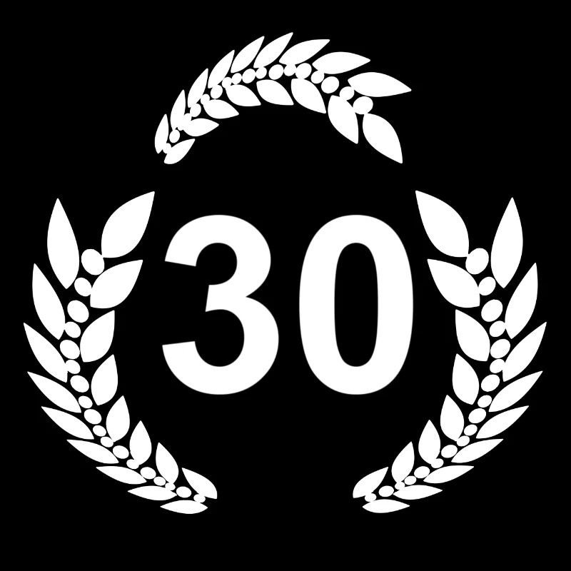 Laurel Wreath 30, 30th Birthday Gift