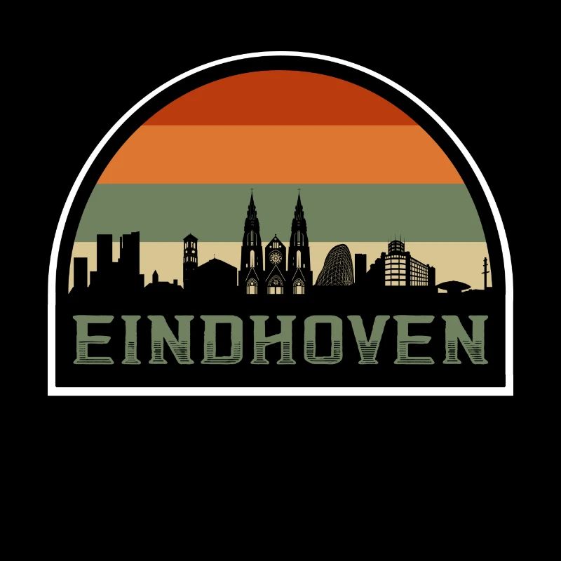 Eindhoven Pays-Bas Skyline Souvenir Drapeau Hollandais