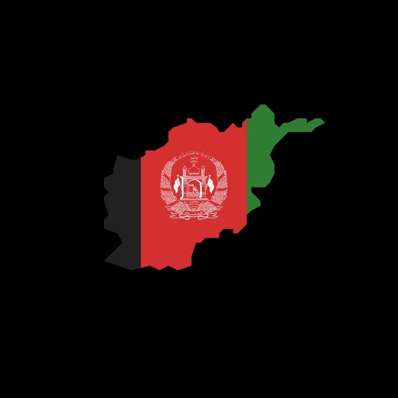 Conception de la carte du drapeau afghan