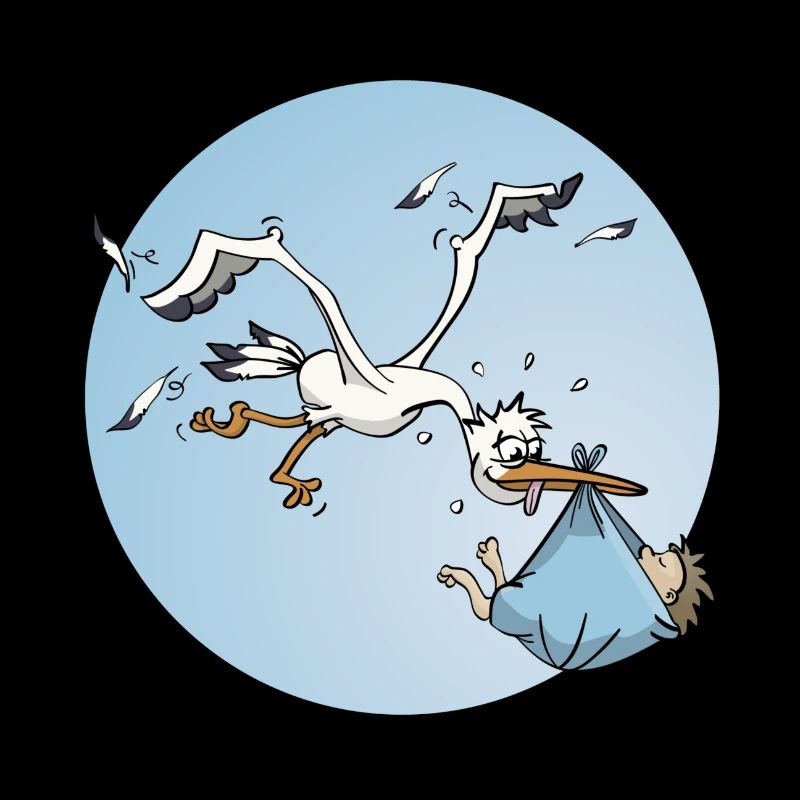 La cigogne et le petit garçon