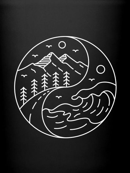 Ocean and Mountains_wei ß