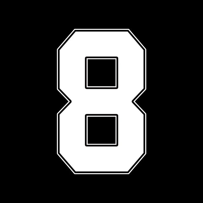 8 years old jersey number 8