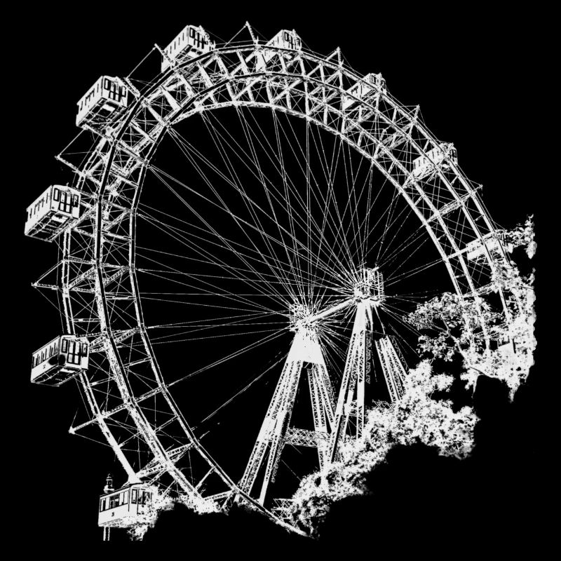 La grande roue de Vienne au Prater, emblème de Vienne