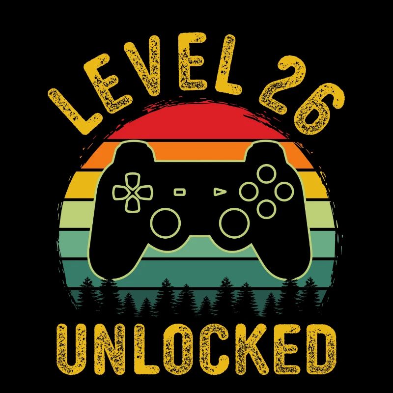 Level 26 unlocked t-shirt level 26 complete