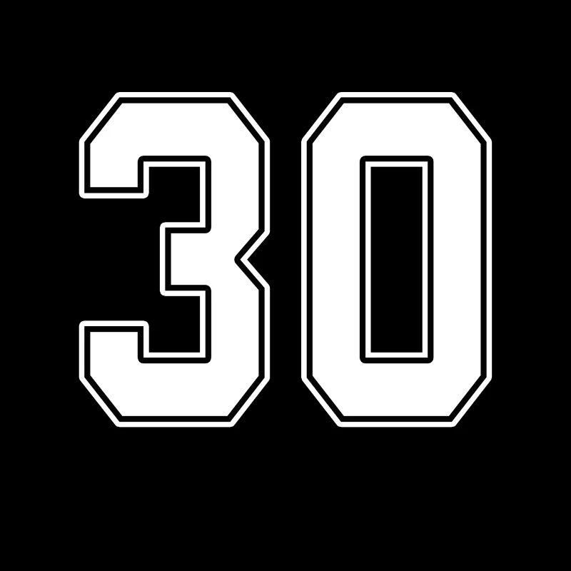 30 ans numéro maillot 30