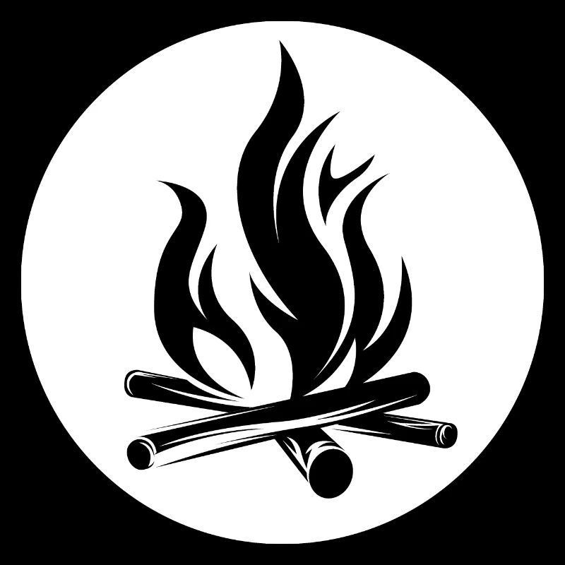 logo icon icon campfire nature outdoor graphic