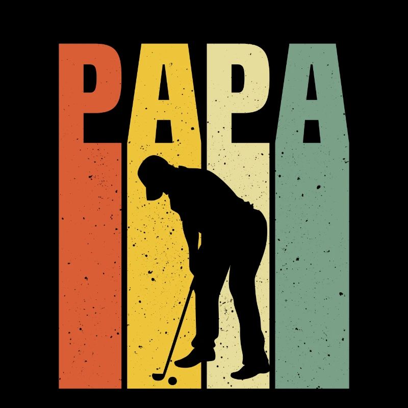 retro dad golfer golf dad t-shirt golf dad dad