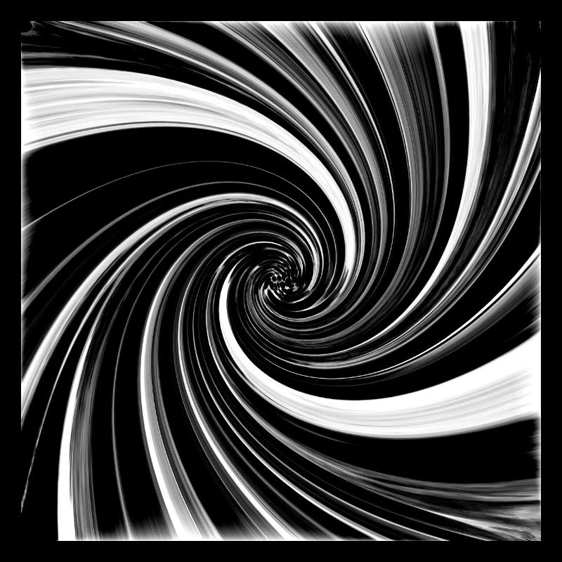 Schwarz-weißer Wirbel