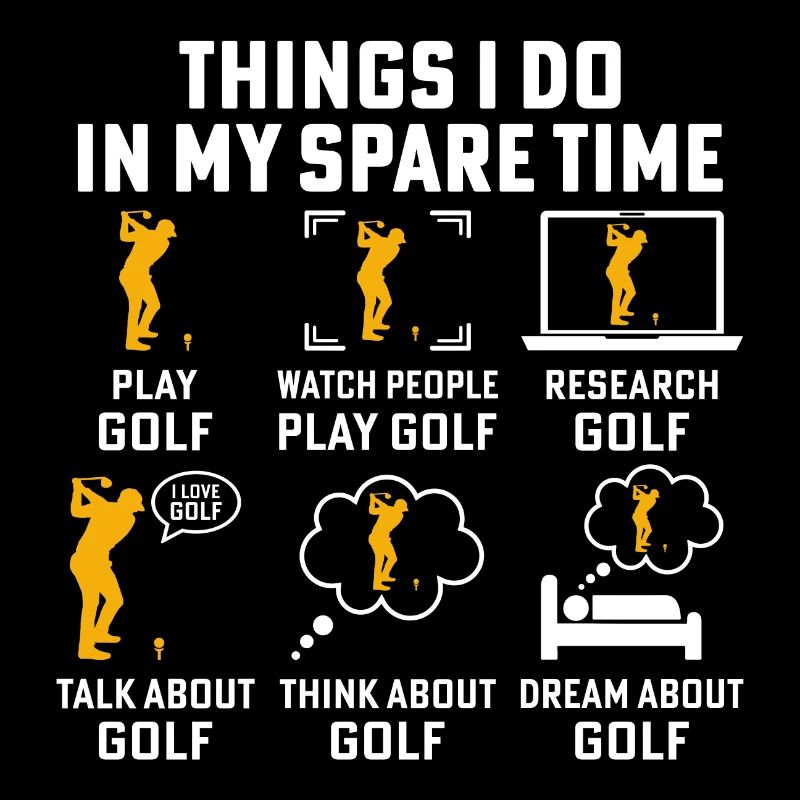 Dinge, die ich in meiner Freizeit mache, spiele Golf